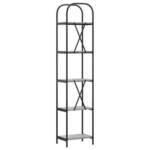  Könyvespolc Szürke sonoma 40 x 30 x 183 cm Faanyag