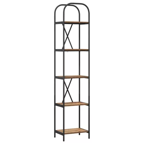  Könyvespolc Régi fa 40 x 30 x 183 cm Faanyag