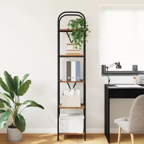  Könyvespolc Régi fa 40 x 30 x 183 cm Faanyag