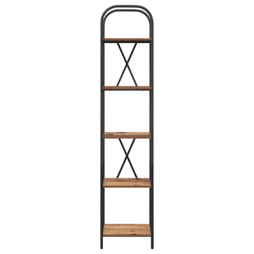  Könyvespolc Régi fa 40 x 30 x 183 cm Faanyag