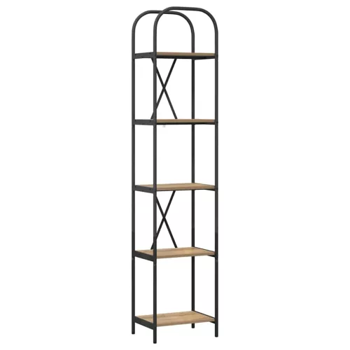  Könyvespolc kézműves tölgy 40 x 30 x 183 cm Faanyag