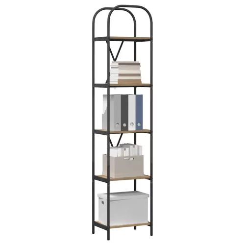  Könyvespolc kézműves tölgy 40 x 30 x 183 cm Faanyag