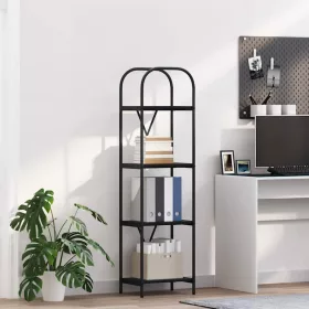  Könyvespolc Musta tammi 40 x 30 x 146 cm Faanyag