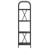  Könyvespolc Musta tammi 40 x 30 x 146 cm Faanyag