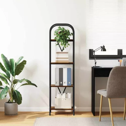  Könyvespolc Füstölt tölgy 40 x 30 x 146 cm Faanyag