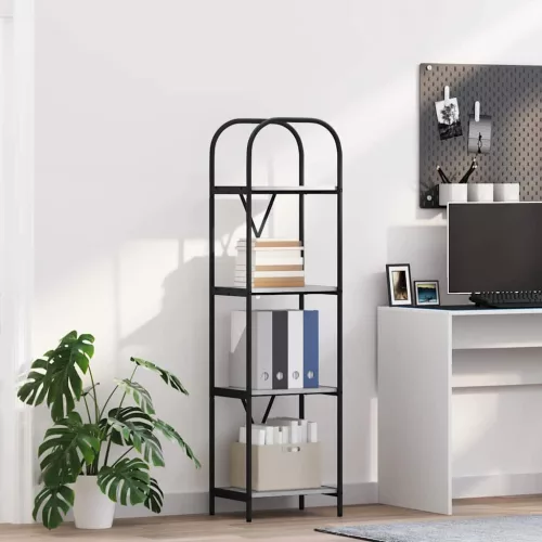  Könyvespolc Szürke sonoma 40 x 30 x 146 cm Faanyag