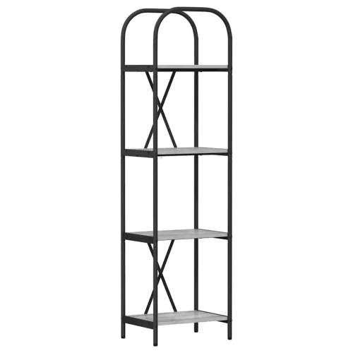  Könyvespolc Szürke sonoma 40 x 30 x 146 cm Faanyag