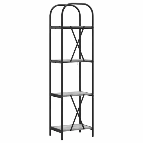  Könyvespolc Szürke sonoma 40 x 30 x 146 cm Faanyag