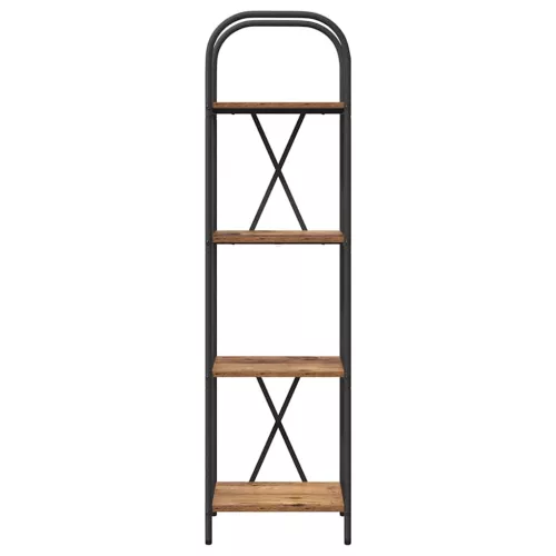  Könyvespolc Régi fa 40 x 30 x 146 cm Faanyag