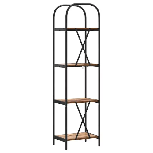  Könyvespolc Régi fa 40 x 30 x 146 cm Faanyag