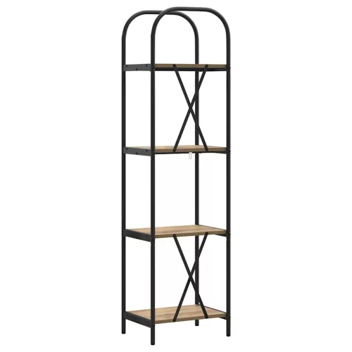  Könyvespolc kézműves tölgy 40 x 30 x 146 cm Faanyag