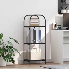  Könyvespolc Musta tammi 40 x 30 x 109 cm Faanyag