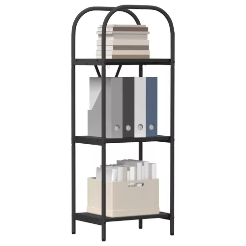  Könyvespolc Musta tammi 40 x 30 x 109 cm Faanyag