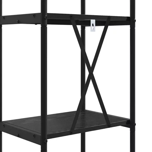  Könyvespolc Musta tammi 40 x 30 x 109 cm Faanyag