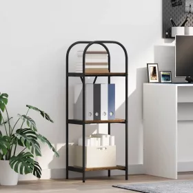  Könyvespolc Füstölt tölgy 40 x 30 x 109 cm Faanyag