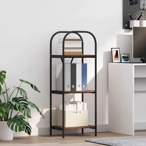  Könyvespolc Régi fa 40 x 30 x 109 cm Faanyag