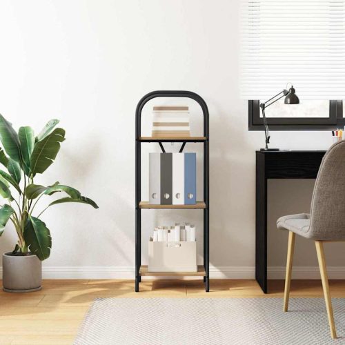  Könyvespolc kézműves tölgy 40 x 30 x 109 cm Faanyag