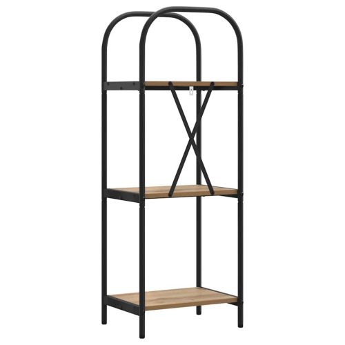  Könyvespolc kézműves tölgy 40 x 30 x 109 cm Faanyag