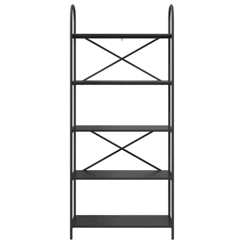  Könyvespolc Musta tammi 80 x 30 x 183 cm Faanyag