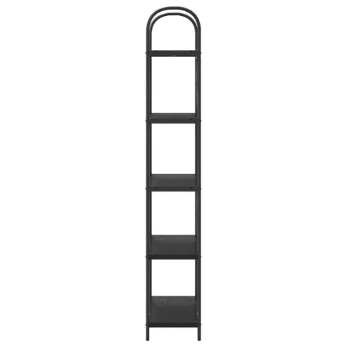  Könyvespolc Musta tammi 80 x 30 x 183 cm Faanyag