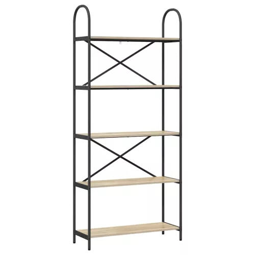  Könyvespolc sonoma tölgy 80 x 30 x 183 cm Faanyag