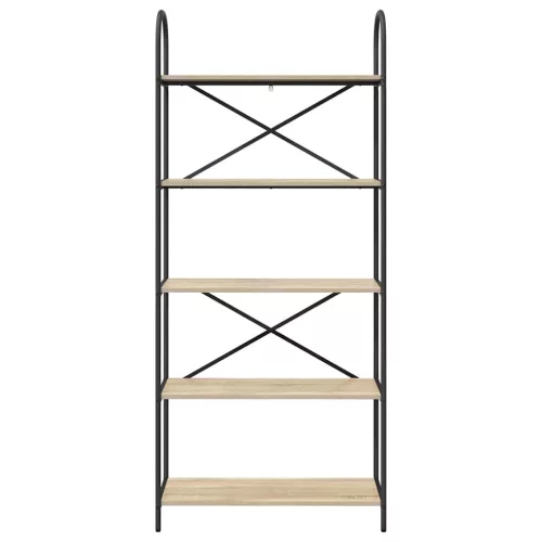  Könyvespolc sonoma tölgy 80 x 30 x 183 cm Faanyag