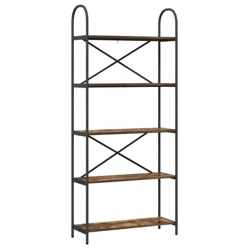  Könyvespolc Füstölt tölgy 80 x 30 x 183 cm Faanyag