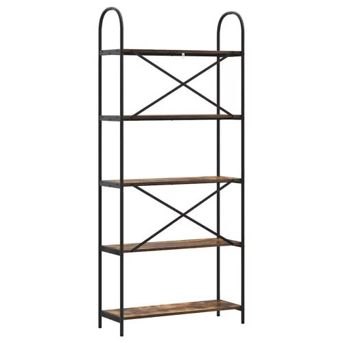  Könyvespolc Füstölt tölgy 80 x 30 x 183 cm Faanyag