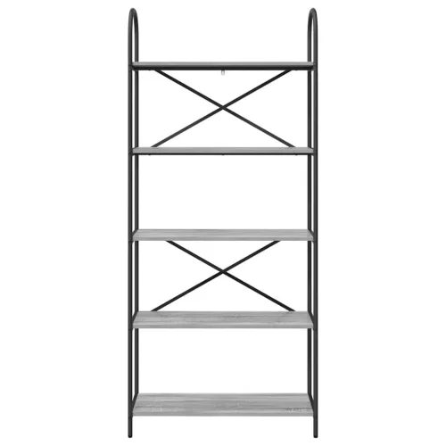  Könyvespolc Szürke sonoma 80 x 30 x 183 cm Faanyag