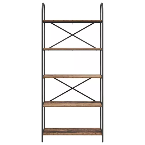  Könyvespolc Régi fa 80 x 30 x 183 cm Faanyag