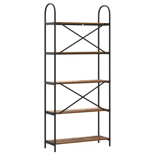  Könyvespolc Régi fa 80 x 30 x 183 cm Faanyag