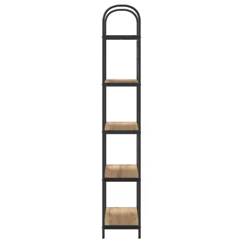  Könyvespolc kézműves tölgy 80 x 30 x 183 cm Faanyag