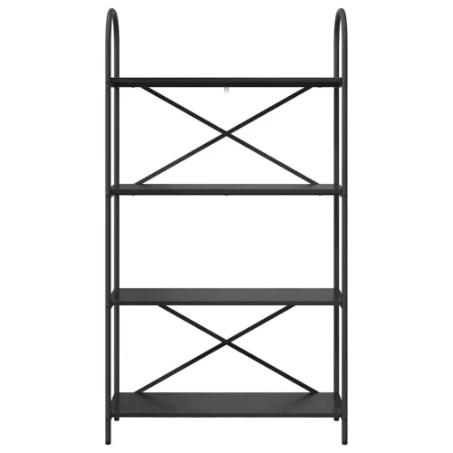  Könyvespolc Musta tammi 80 x 30 x 146 cm Faanyag