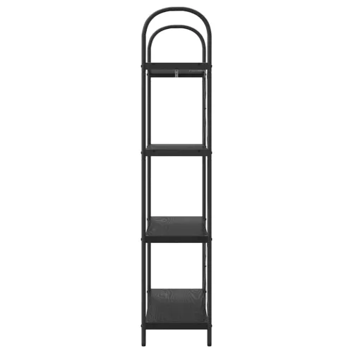 Könyvespolc Musta tammi 80 x 30 x 146 cm Faanyag