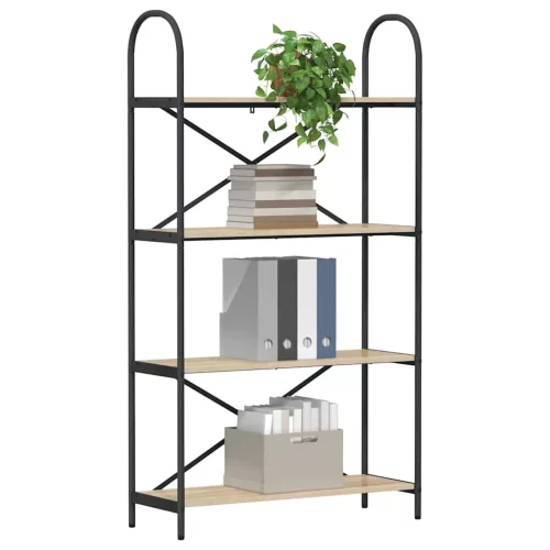  Könyvespolc sonoma tölgy 80 x 30 x 146 cm Faanyag