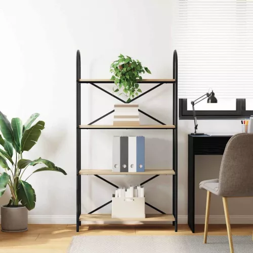  Könyvespolc sonoma tölgy 80 x 30 x 146 cm Faanyag