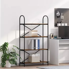  Könyvespolc Füstölt tölgy 80 x 30 x 146 cm Faanyag