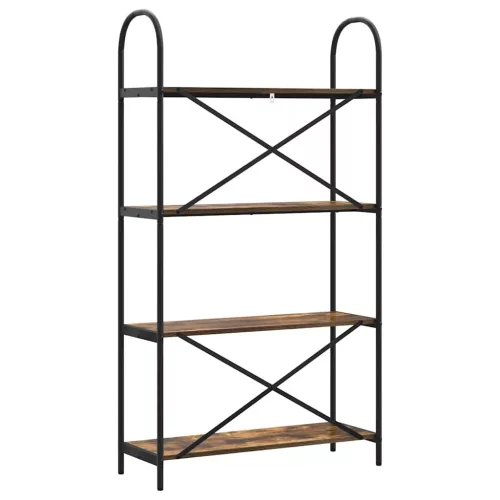  Könyvespolc Füstölt tölgy 80 x 30 x 146 cm Faanyag