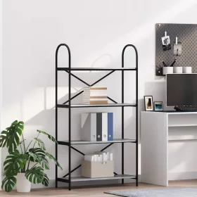  Könyvespolc Szürke sonoma 80 x 30 x 146 cm Faanyag