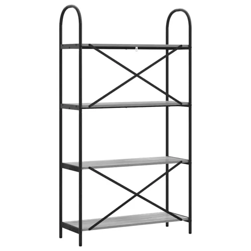  Könyvespolc Szürke sonoma 80 x 30 x 146 cm Faanyag