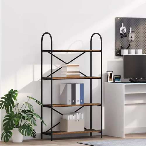  Könyvespolc Régi fa 80 x 30 x 146 cm Faanyag