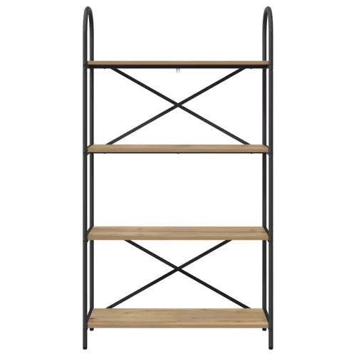  Könyvespolc kézműves tölgy 80 x 30 x 146 cm Faanyag