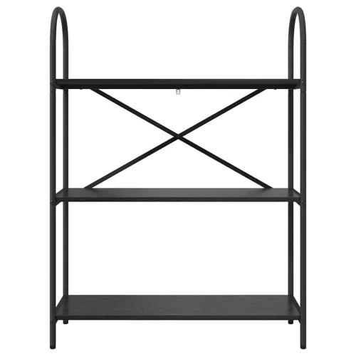  Könyvespolc Musta tammi 80 x 30 x 109 cm Faanyag