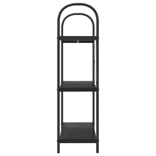  Könyvespolc Musta tammi 80 x 30 x 109 cm Faanyag