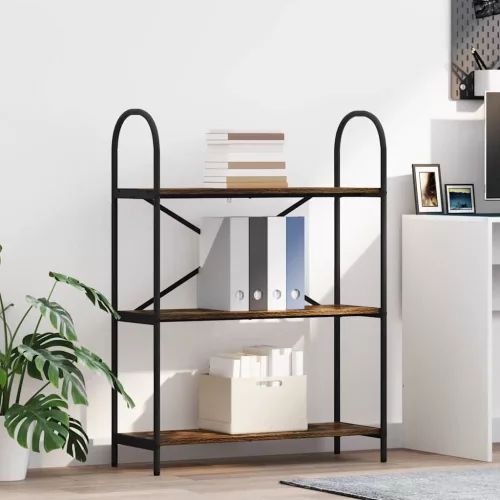  Könyvespolc Füstölt tölgy 80 x 30 x 109 cm Faanyag