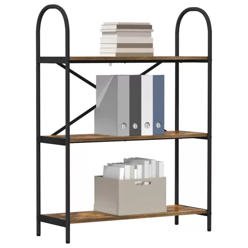  Könyvespolc Füstölt tölgy 80 x 30 x 109 cm Faanyag