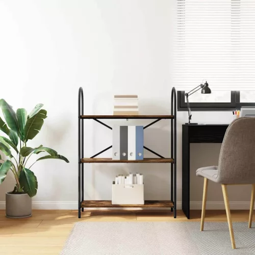  Könyvespolc Füstölt tölgy 80 x 30 x 109 cm Faanyag