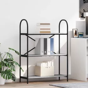  Könyvespolc Szürke sonoma 80 x 30 x 109 cm Faanyag