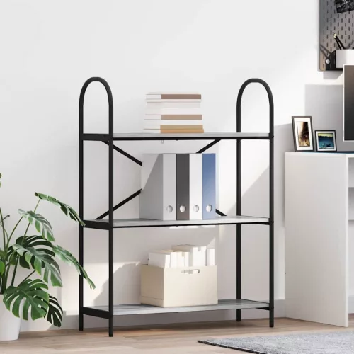  Könyvespolc Szürke sonoma 80 x 30 x 109 cm Faanyag