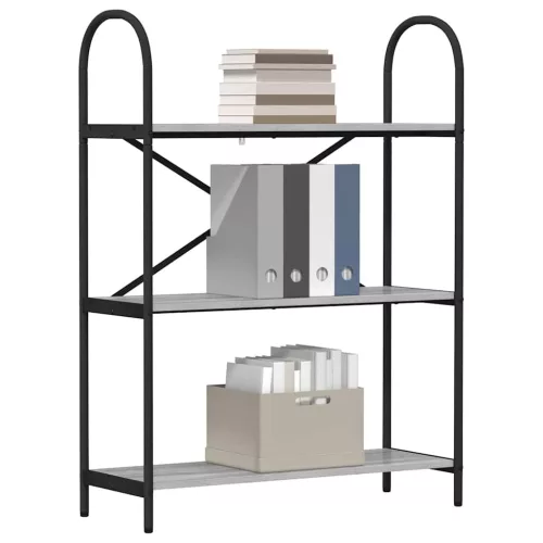  Könyvespolc Szürke sonoma 80 x 30 x 109 cm Faanyag